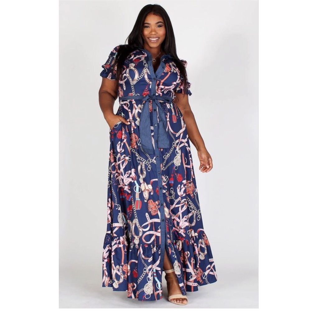 STUNNING MAXI BELTED DRESS